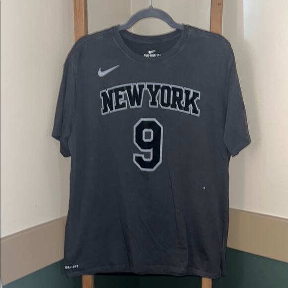 Nike Dark Gray New York Knicks Rj Barrett Tee Size XL - Picture 1 of 4